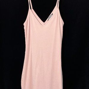 Pink Express Ribbed Stretchy Dress